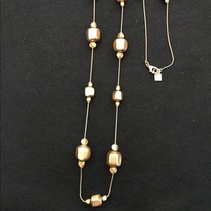Anne Klein gold necklace 35.5” long